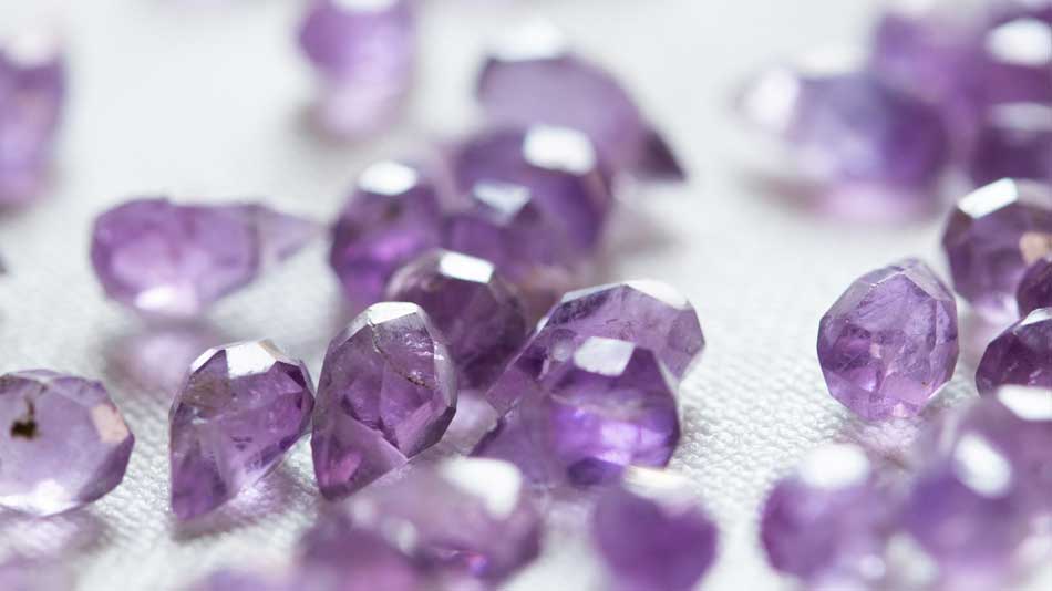 Small Amethyst crystals