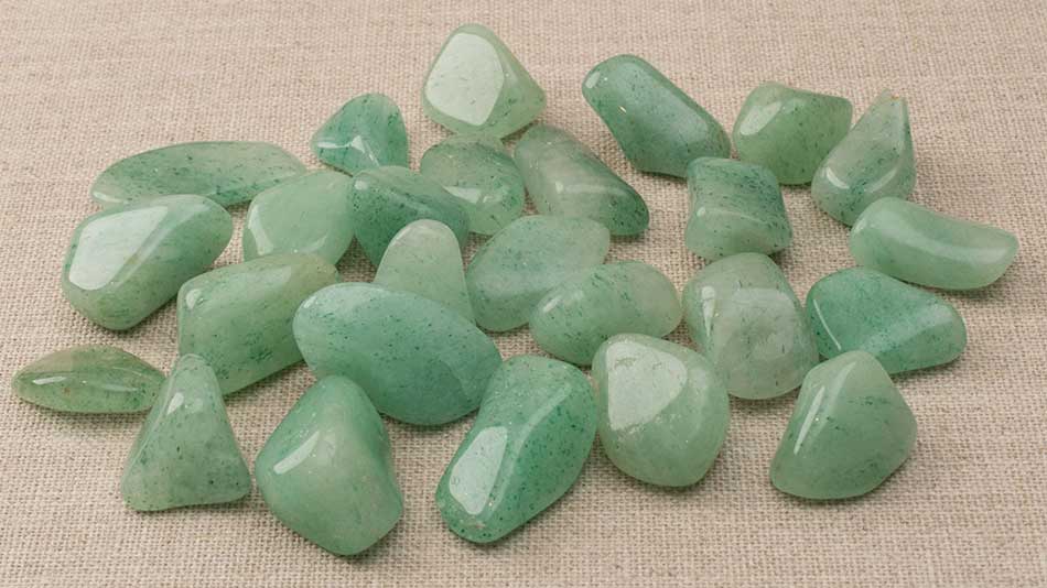 Aventurine crystals