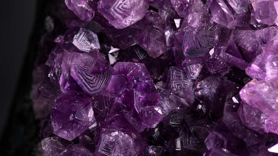 Amethyst crystals