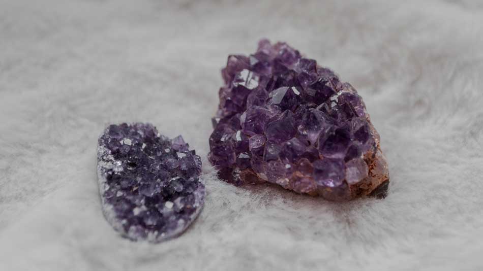 Amethyst crystals