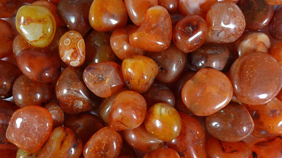 Carnelian crystals