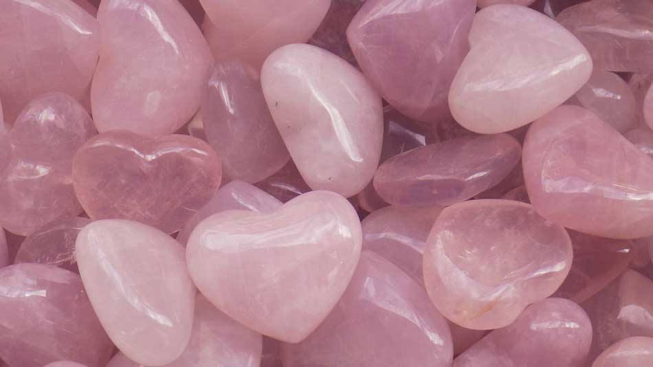 Rose Quartz crystals for patience