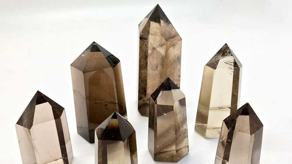 Smoky Quartz crystal points