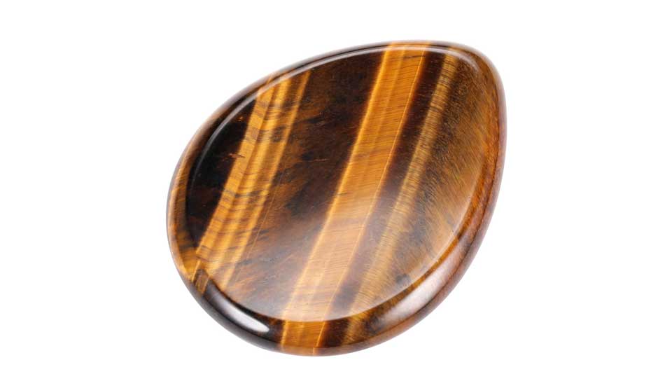 Tiger's Eye crystal worry stone