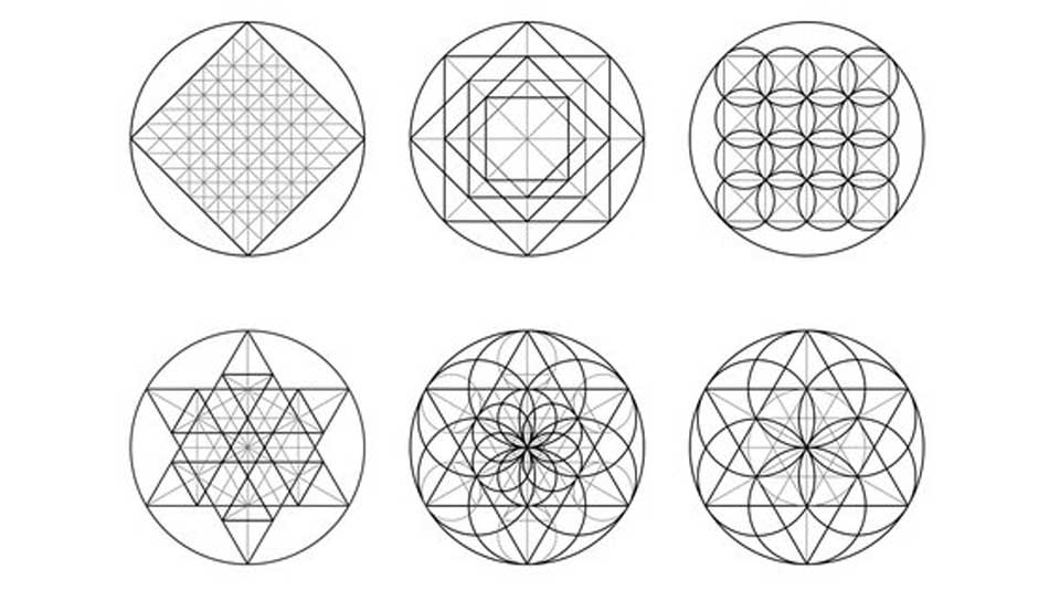 Different templates of crystal grids