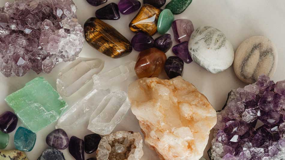 Different types of crystals